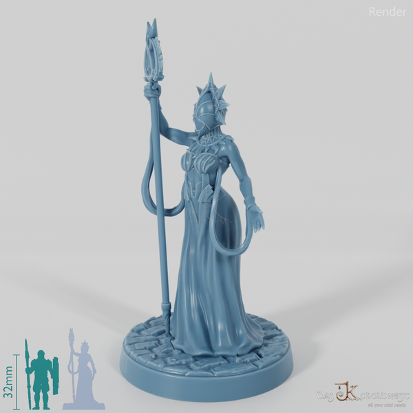 Astral elf priestess with mask 01