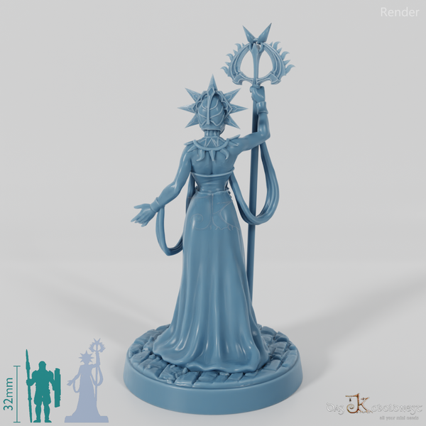 Astral elf priestess with mask 01