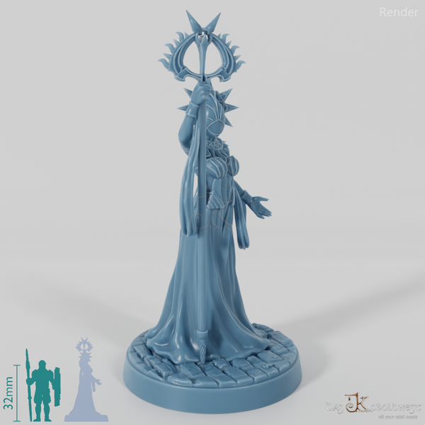 Astral elf priestess with mask 01