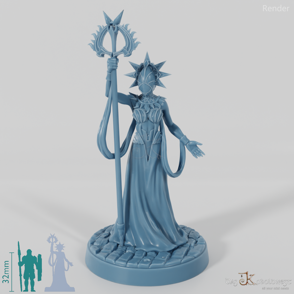 Astral elf priestess with mask 01