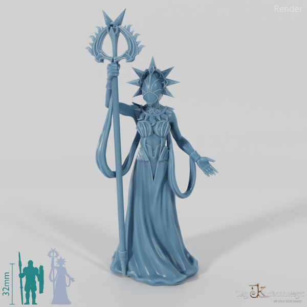 Astral elf priestess with mask 01