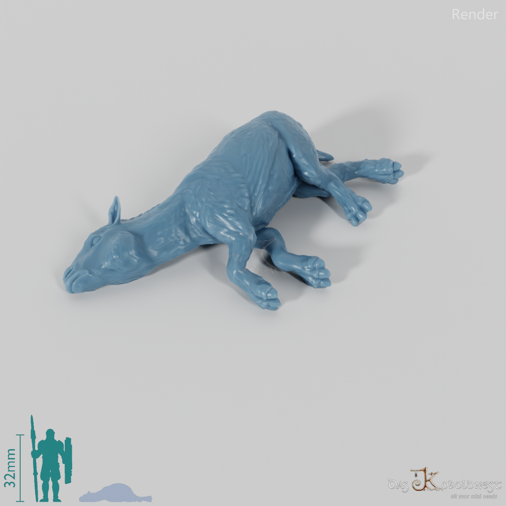 Propalaeotherium 06 (Kadaver) - StoneAxe Miniatures