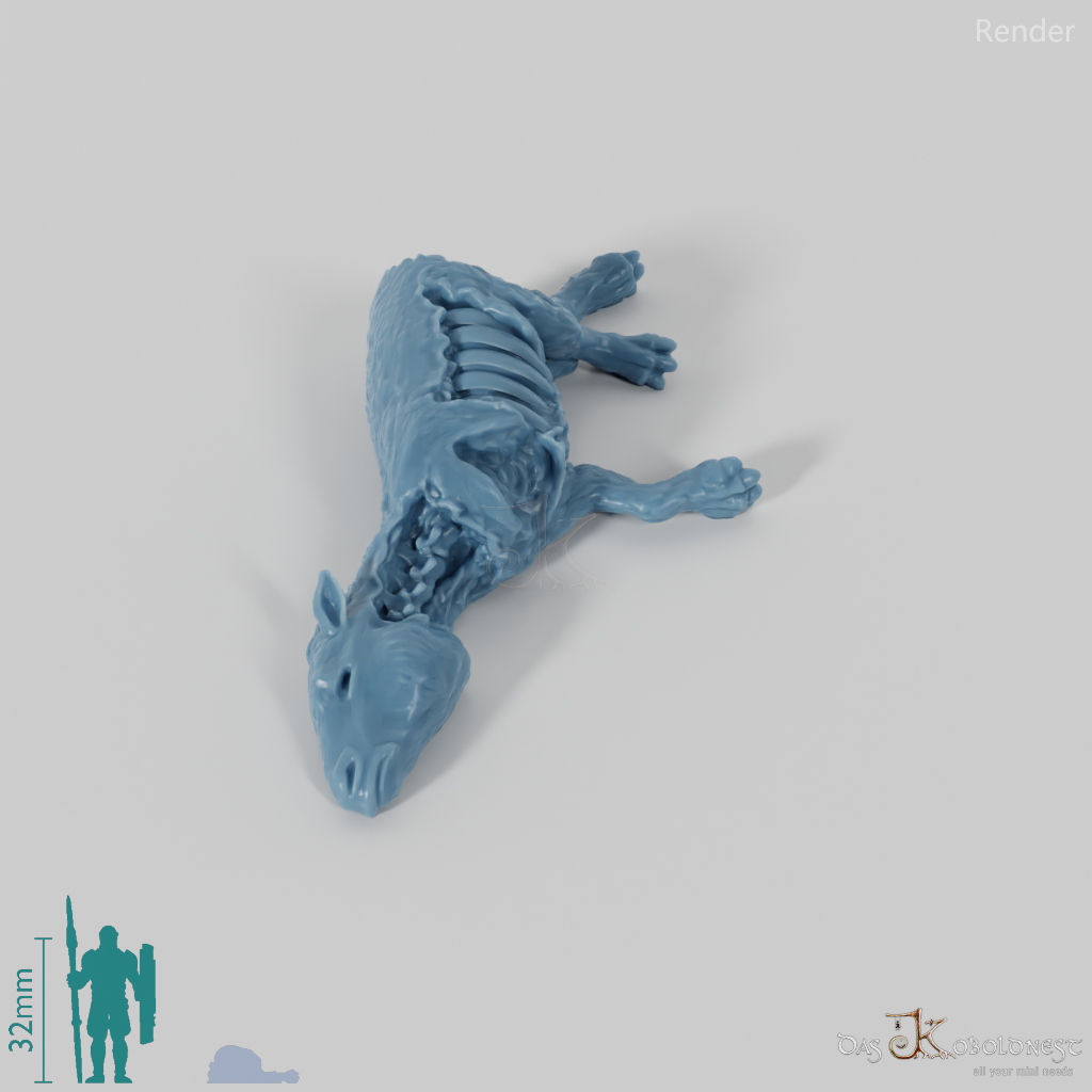Propalaeotherium 07 (Kadaver) - StoneAxe Miniatures