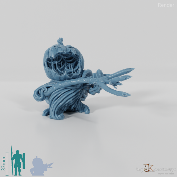 Kürbissoldat mit Dreizack