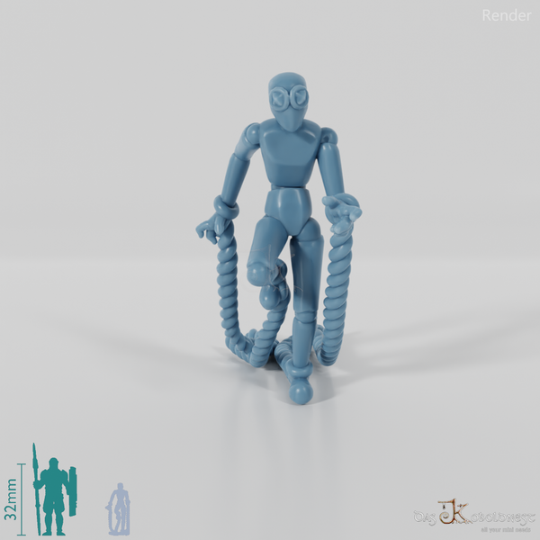 Animierte Marionette - Rennend 02