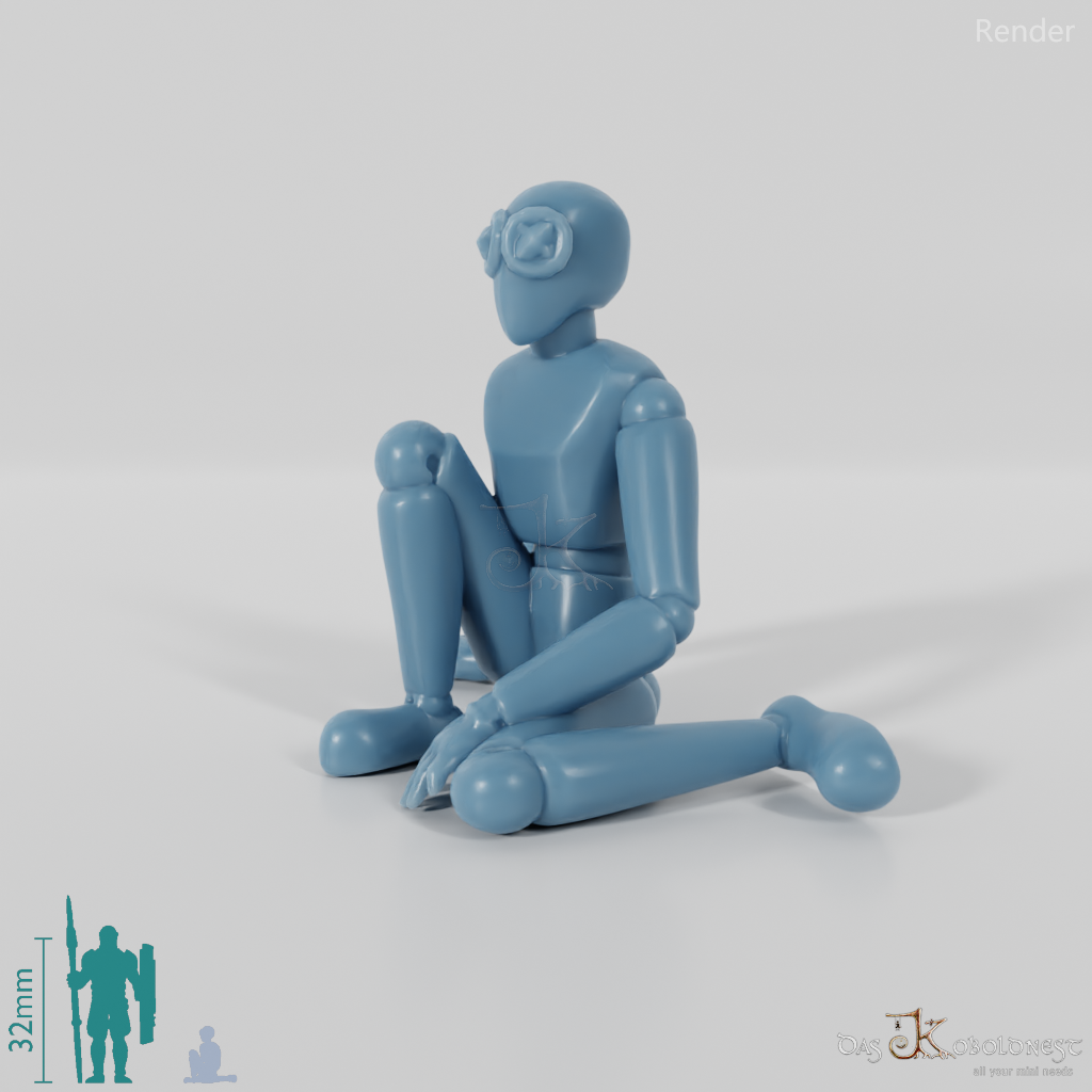 Animated Marionette - Sitting