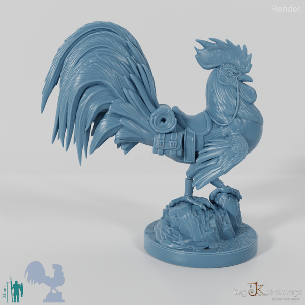 Chicken - Choto, saddled giant rooster