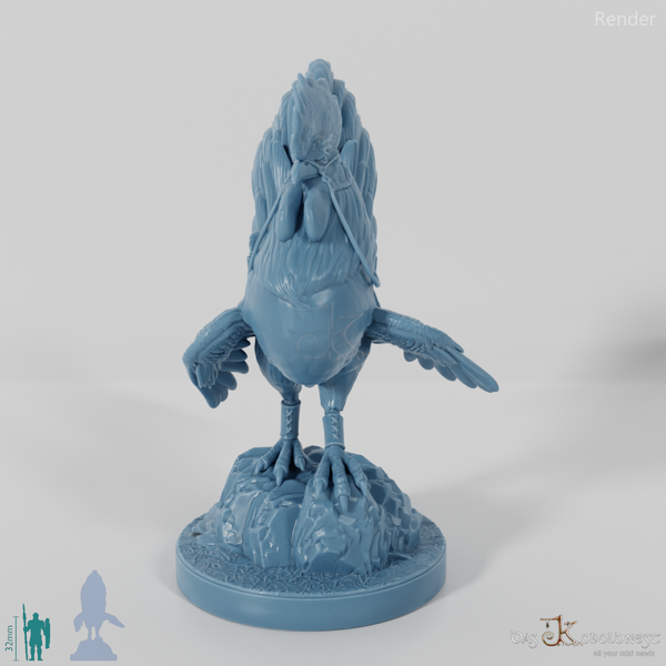 Chicken - Choto, saddled giant rooster