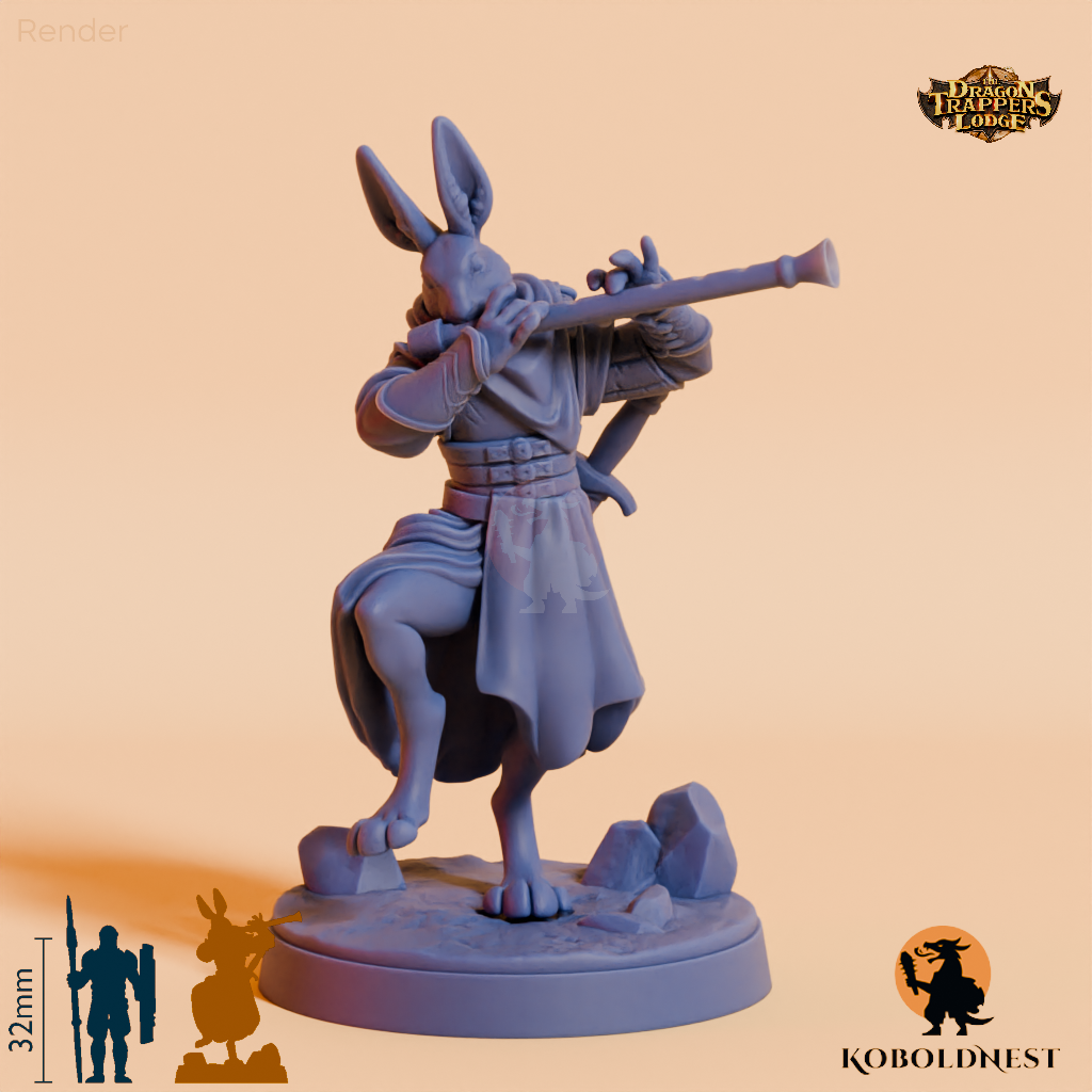 Harefolk flute player