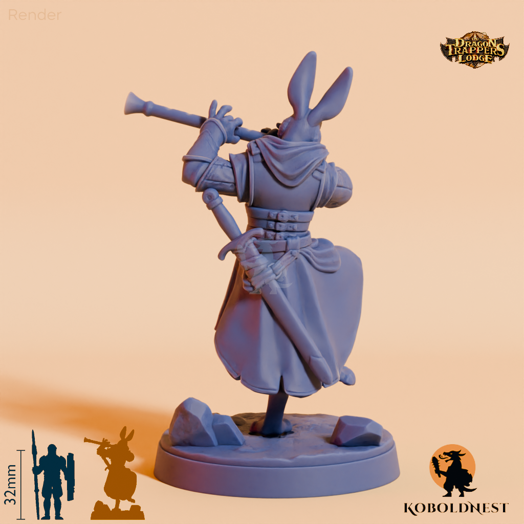 Harefolk flute player
