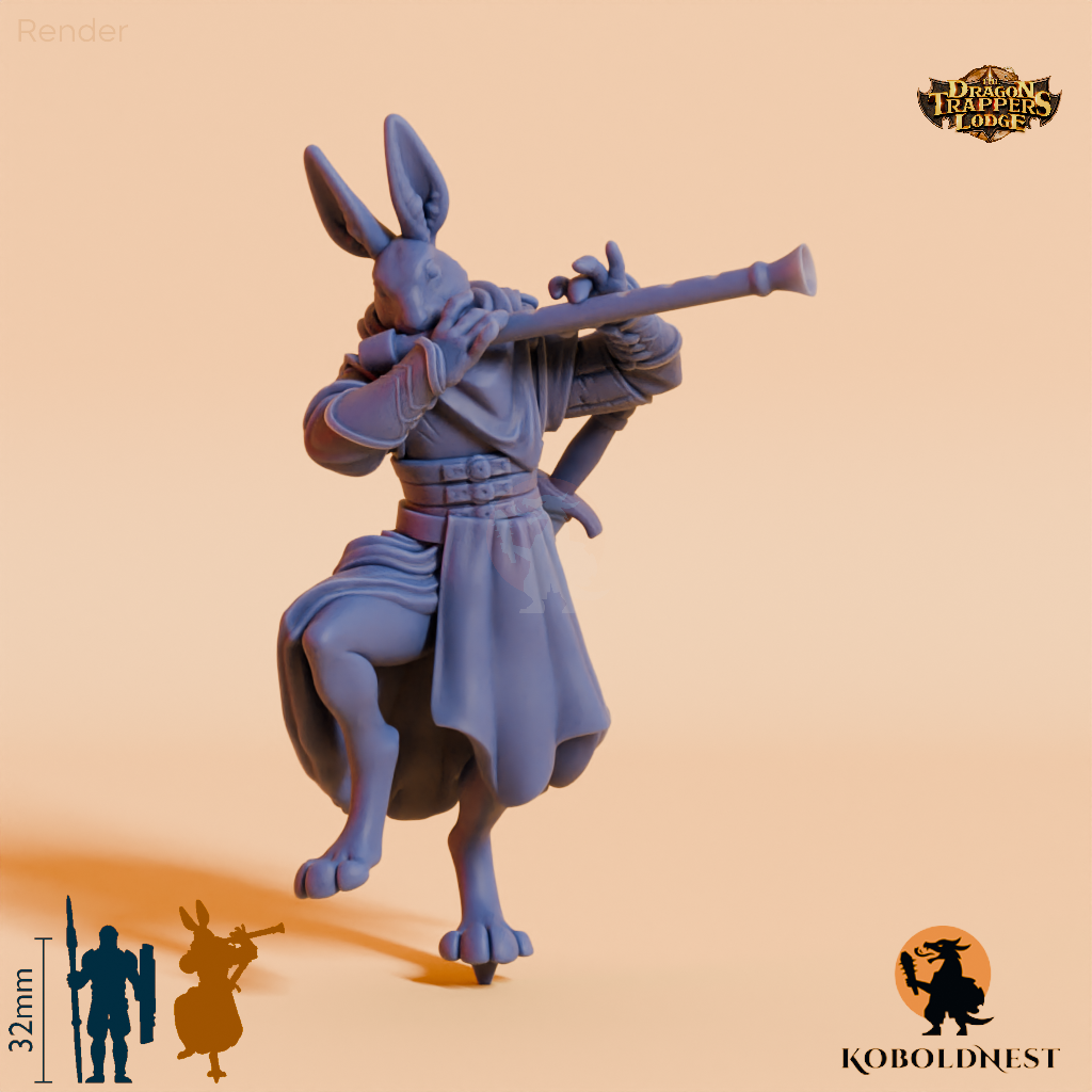 Harefolk flute player