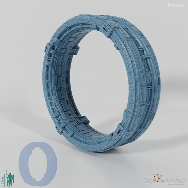 Large rotating ring station