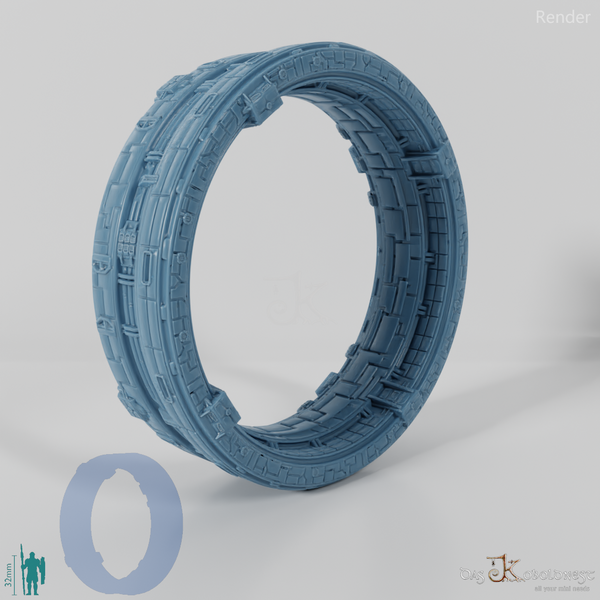 Large rotating ring station