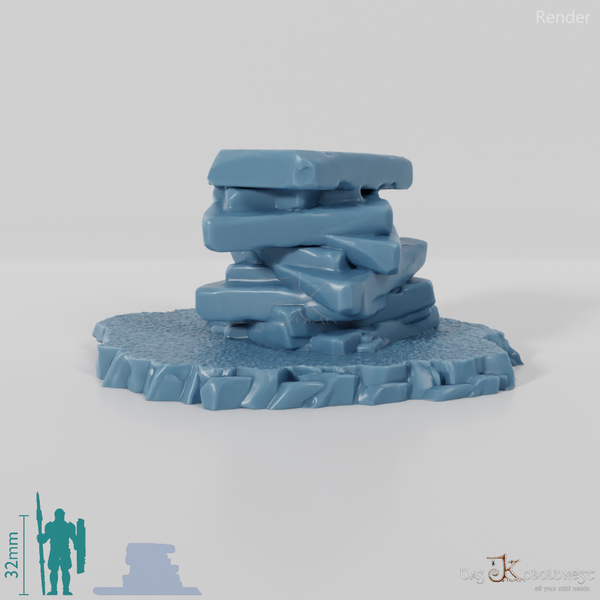 Gestapelte Steintafeln