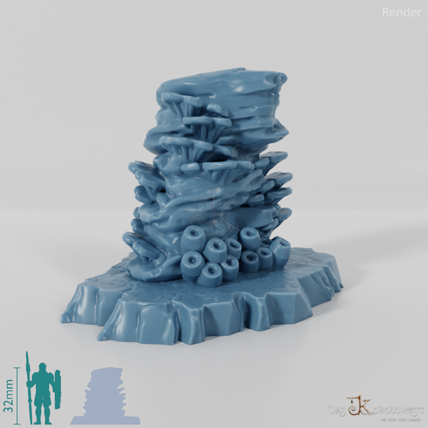 Korallenbewachsene Felsen