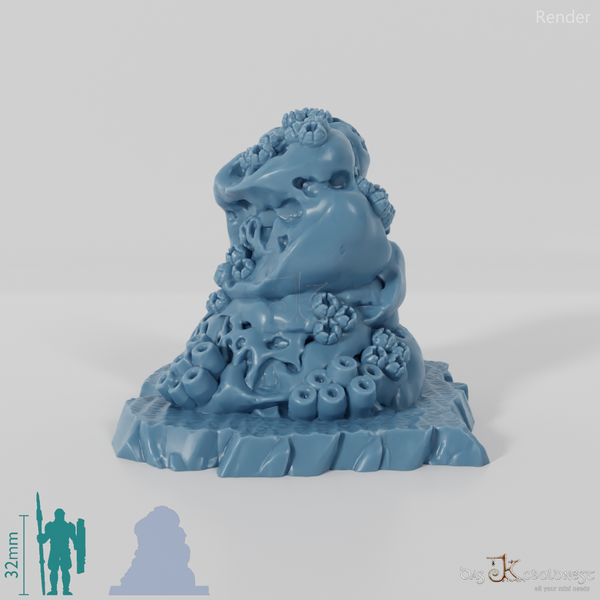 Schwammbewachsene Felsen