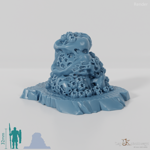 Schwammbewachsene Felsen