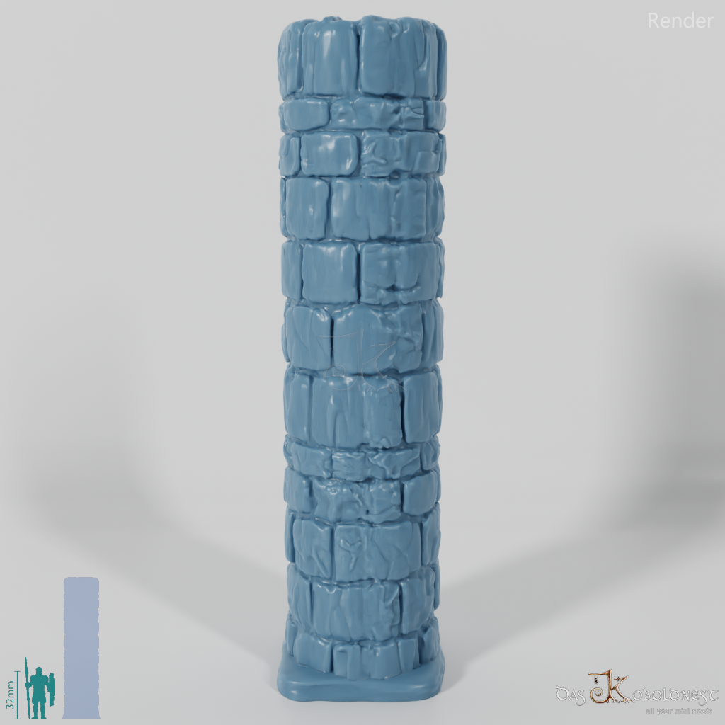 Column - Rough Stone Column Round 01