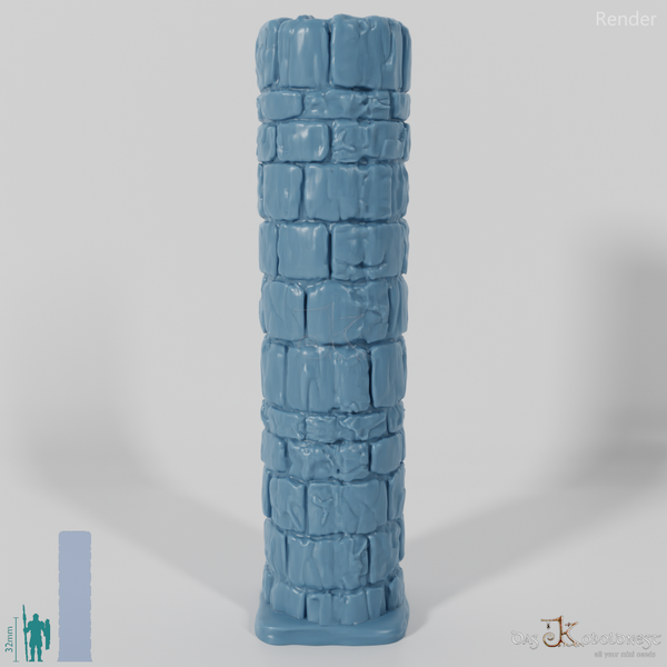 Column - Rough Stone Column Round 01