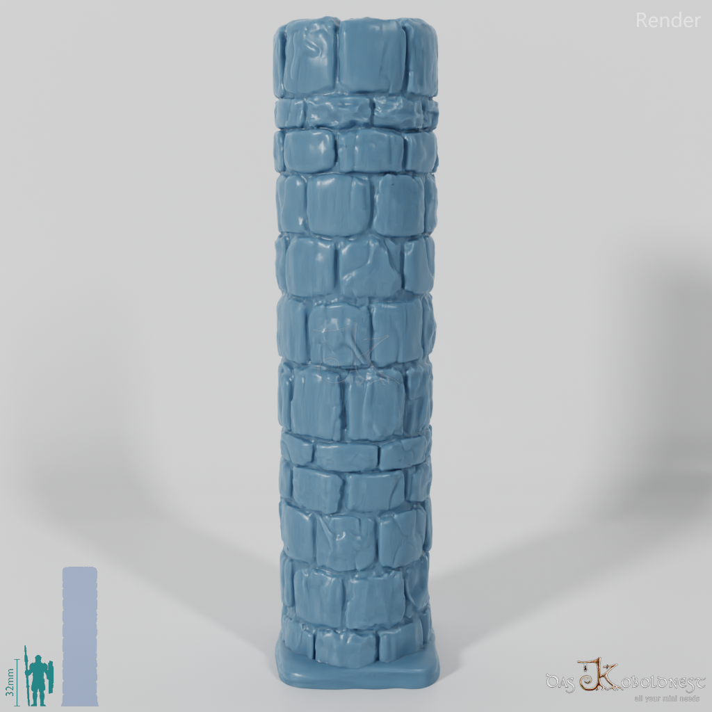 Column - Rough Stone Column Round 01