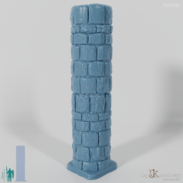 Column - Rough Stone Column Round 01