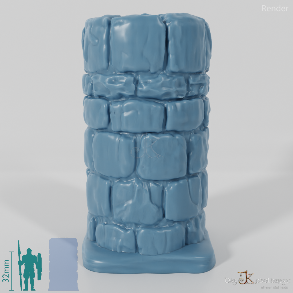 Column - Rough Stone Column Round 02