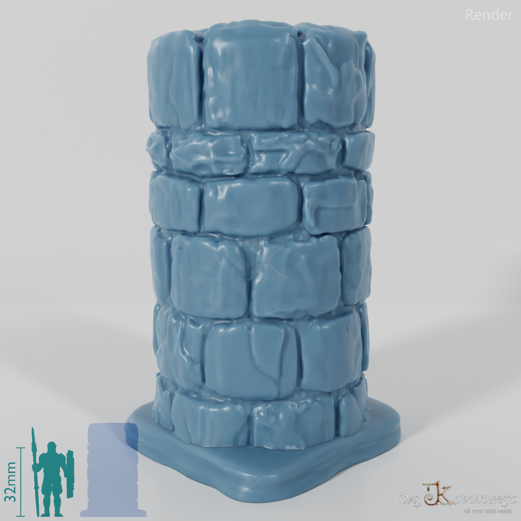 Column - Rough Stone Column Round 02