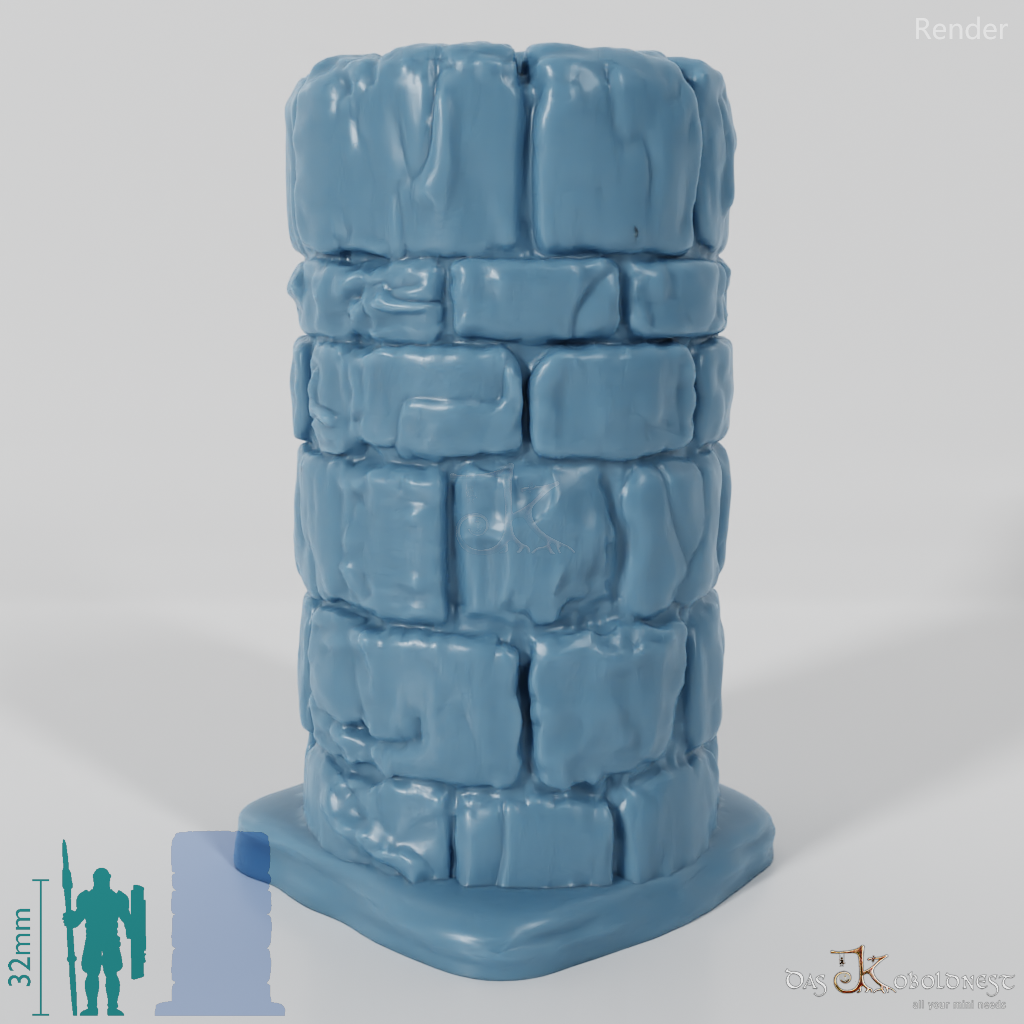 Column - Rough Stone Column Round 02