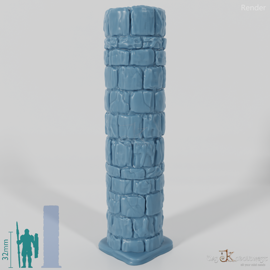 Column - Rough Stone Column Round 03