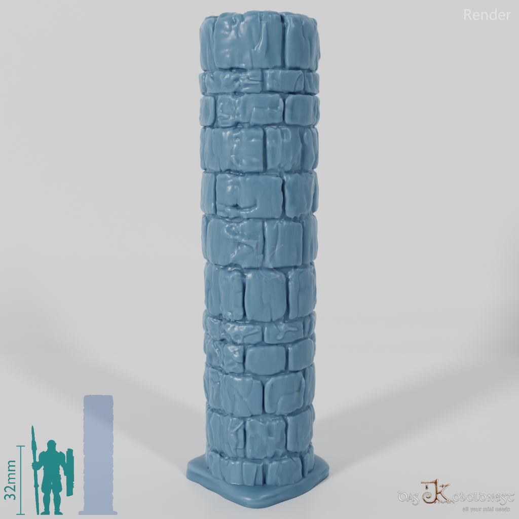 Column - Rough Stone Column Round 03