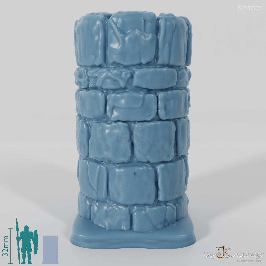 Column - Rough Stone Column Round 04