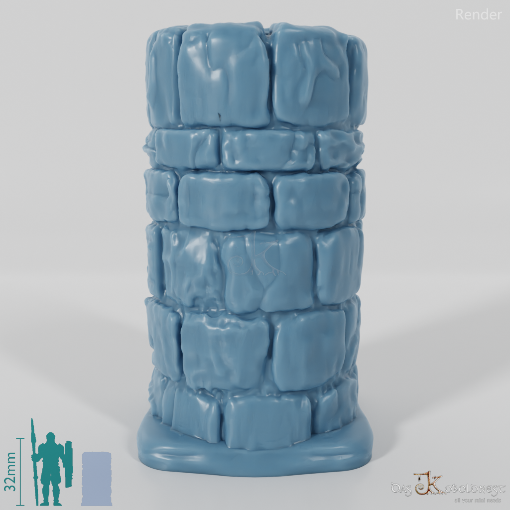 Column - Rough Stone Column Round 04