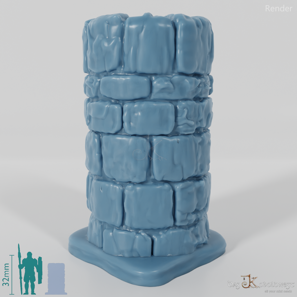 Column - Rough Stone Column Round 04