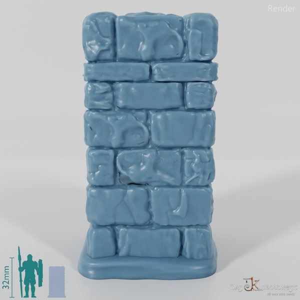 Column - Rough Stone Column Square 04