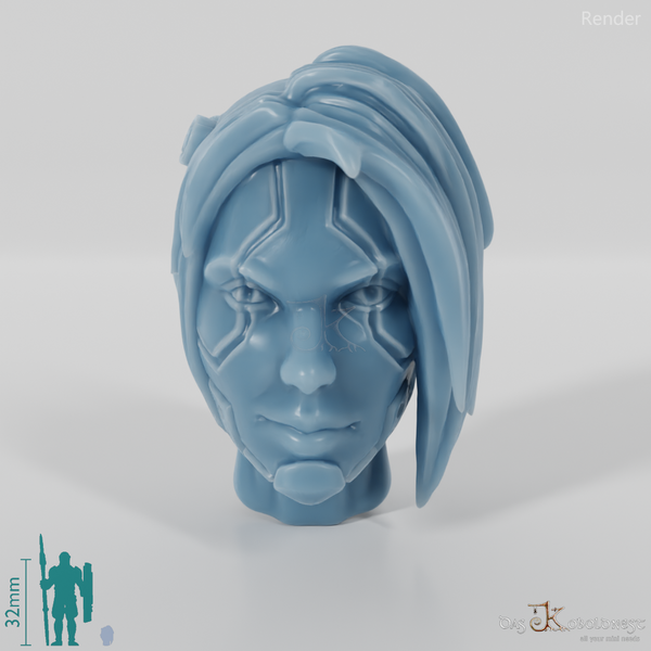 Frauenkopf - SciFi Augmentation 2