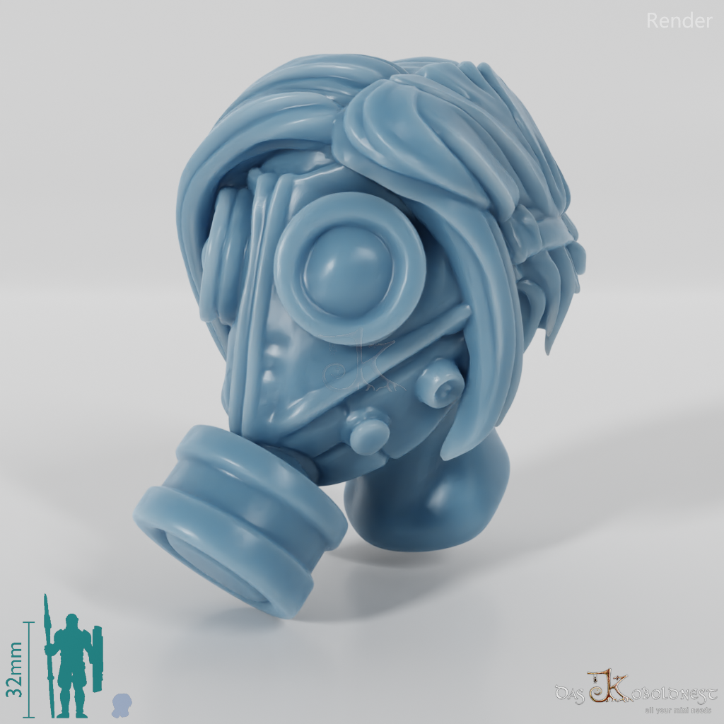 Woman's Head - SciFi Gas Mask 2