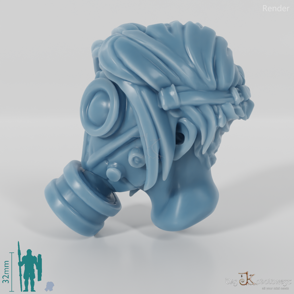 Woman's Head - SciFi Gas Mask 2