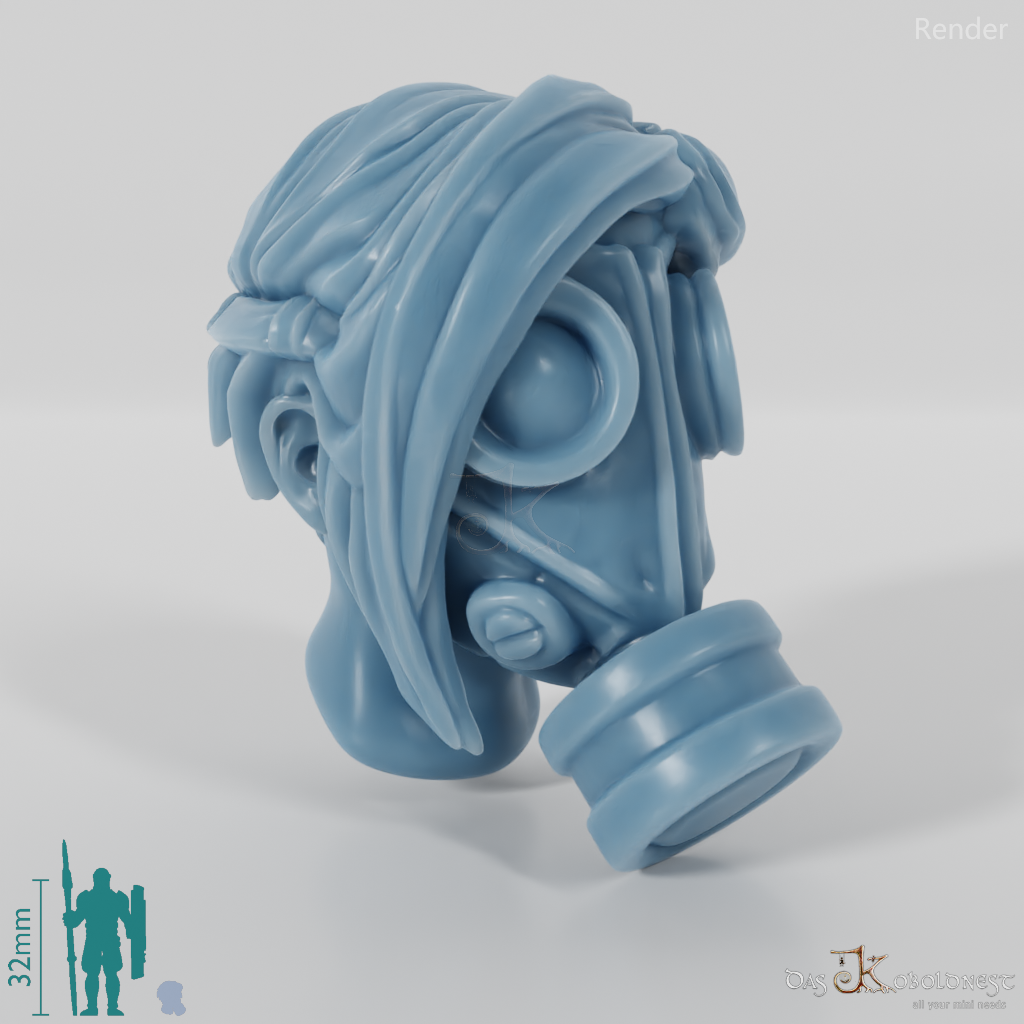 Woman's Head - SciFi Gas Mask 2