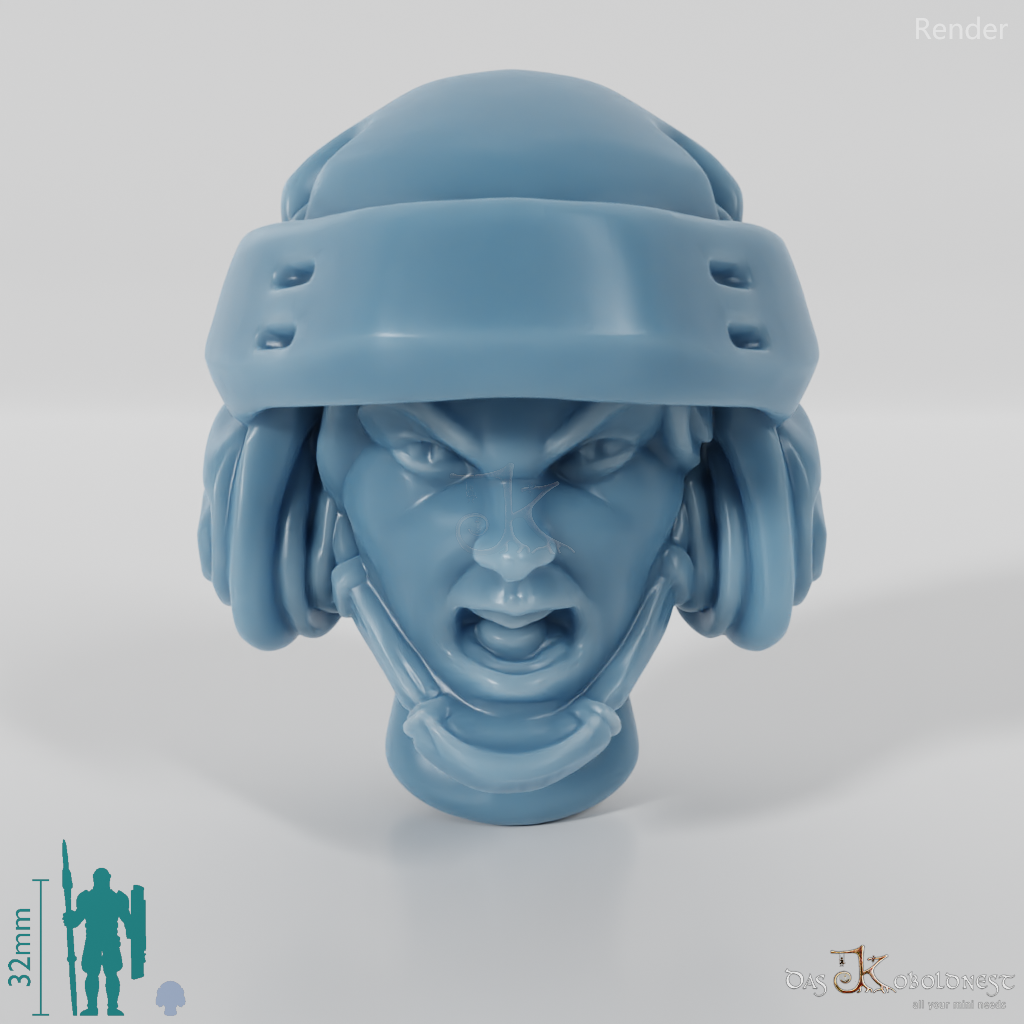 Woman's Head - SciFi Special Forces (Angry)