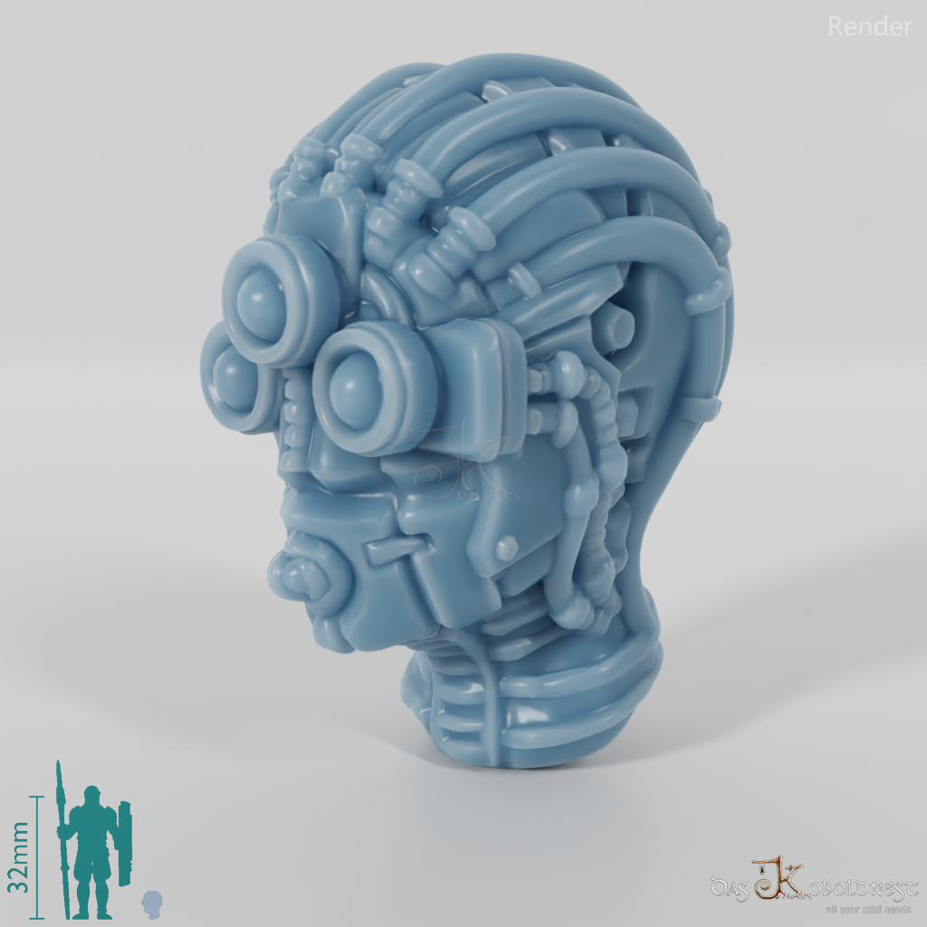 Woman's Head - SciFi Mech