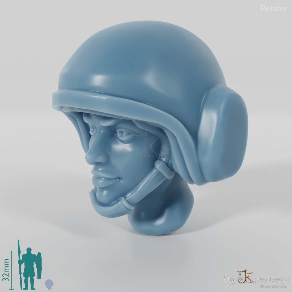 Woman's Head - SciFi Trooper