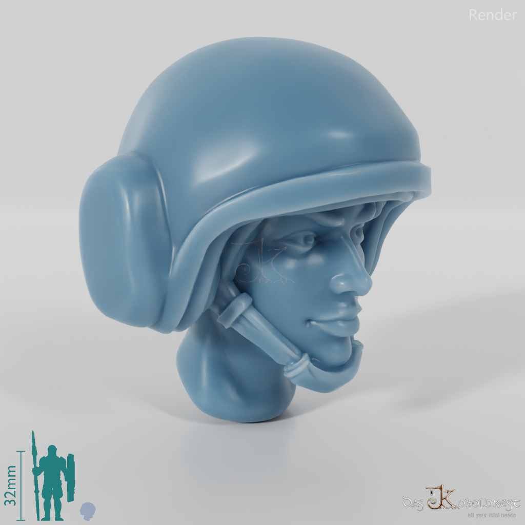 Woman's Head - SciFi Trooper