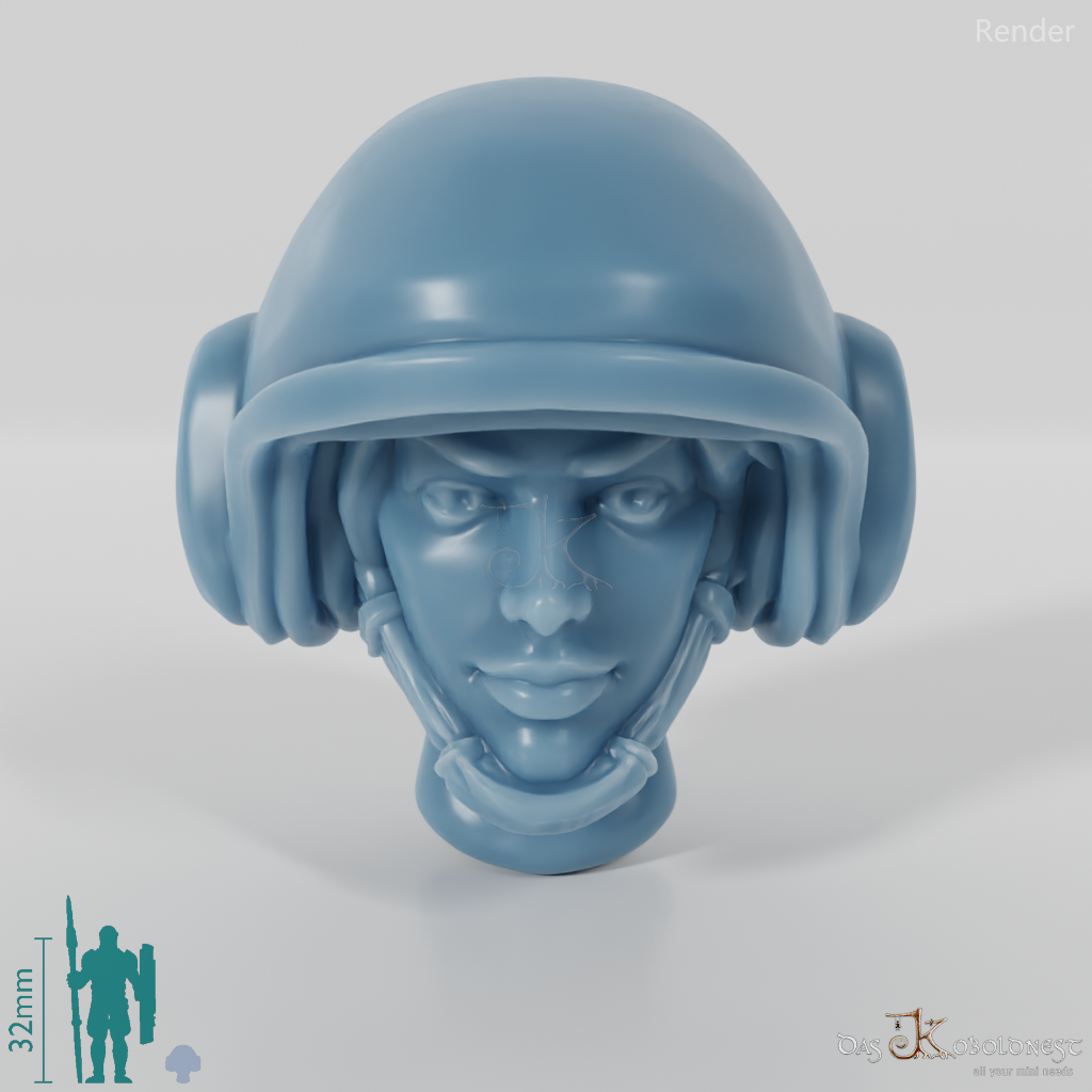 Woman's Head - SciFi Trooper