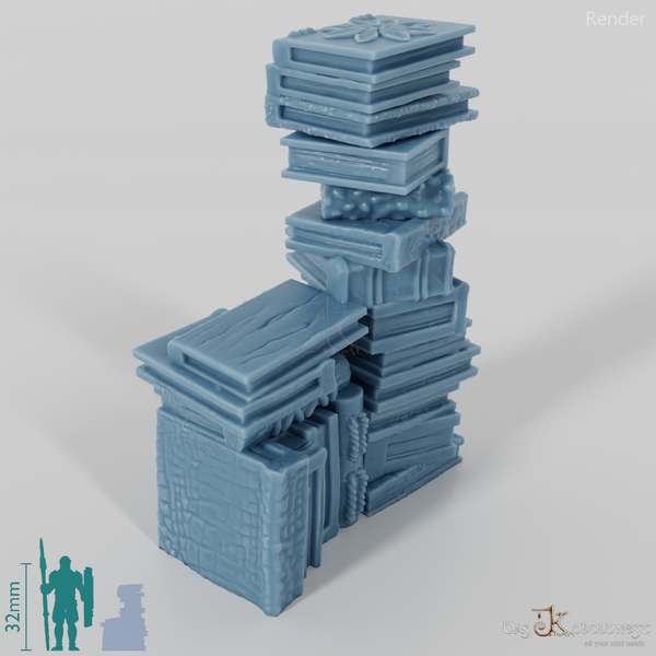 Book - High stack of books 01