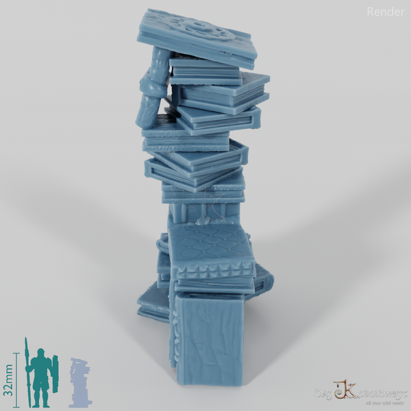 Buch - Hoher Bücherstapel 05