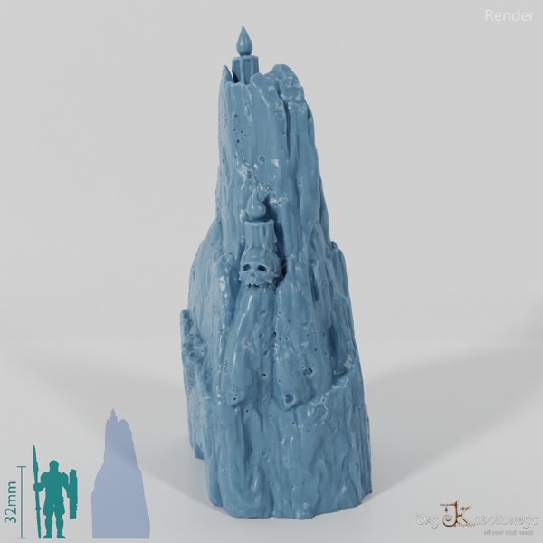 Sacrificial stone inscribed with runes