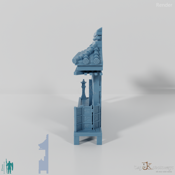 Halblinghöhlenfassade - Samurai Haupteingang