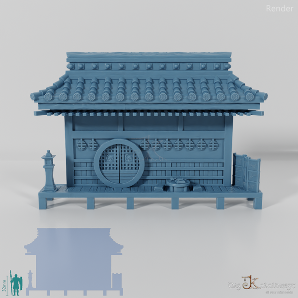 Halblinghöhlenfassade - Samurai Haupteingang