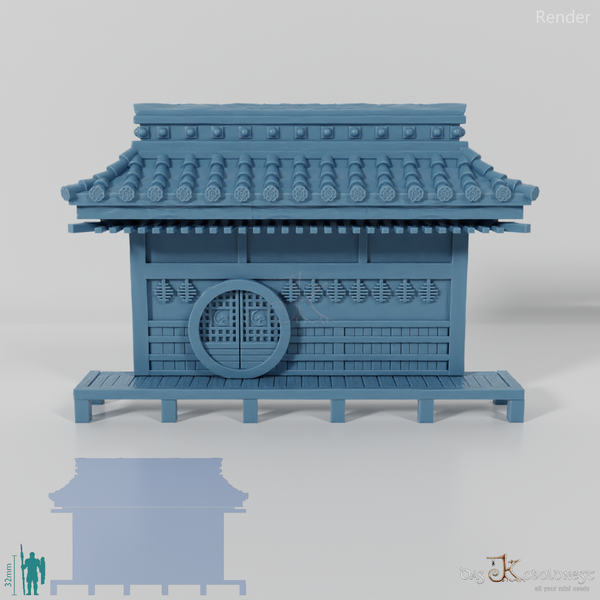 Halblinghöhlenfassade - Samurai Haupteingang