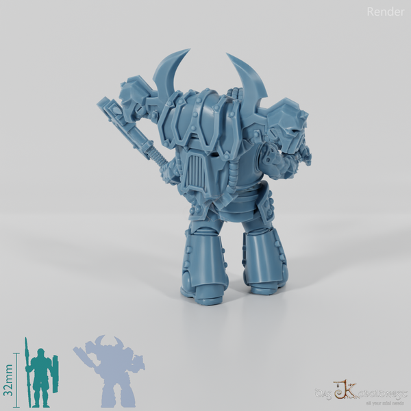 Void Blessed Soldiers - Savage Gladiator with chain ax and plasma pistol 01